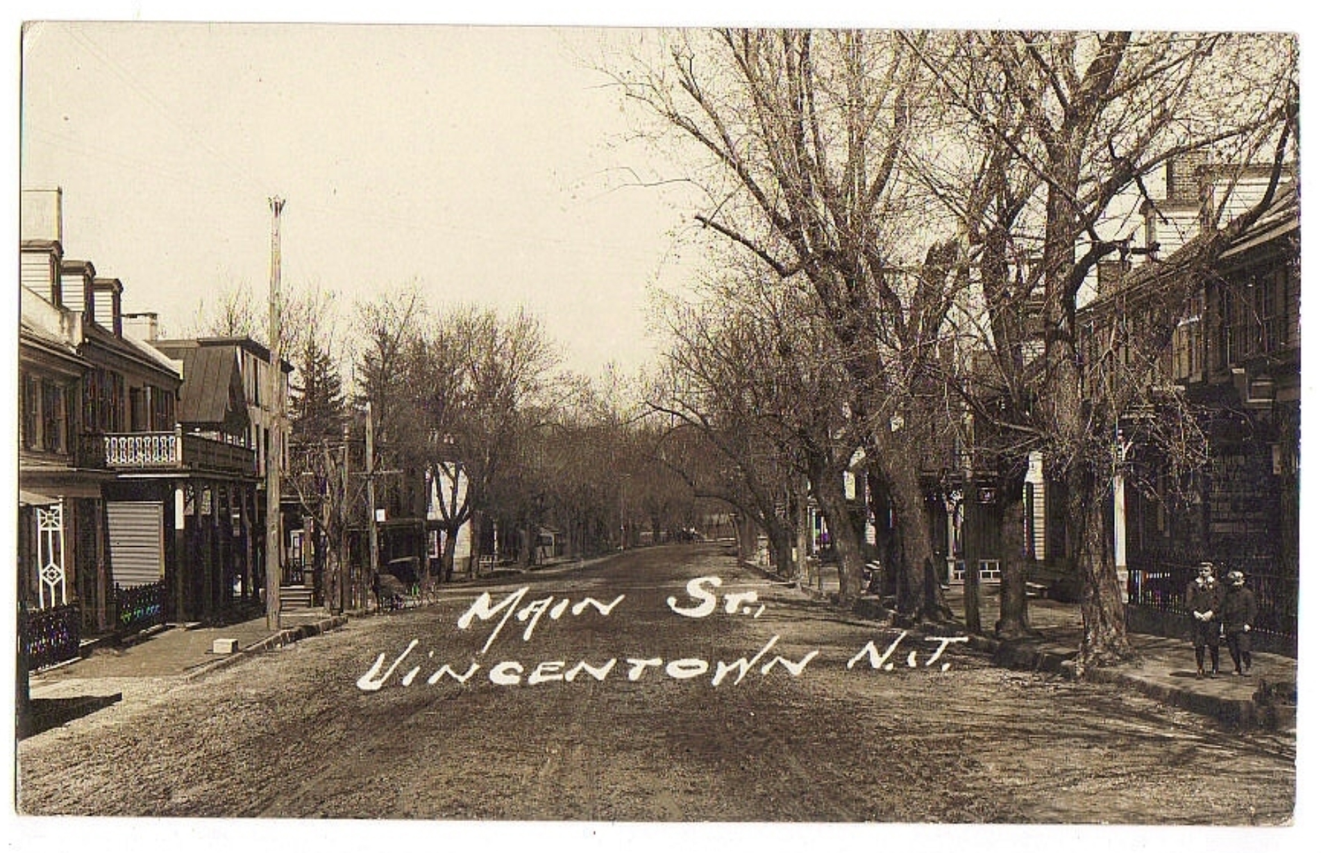 Vincentown Main Street View c 1910 Vincentown Old Pictures of